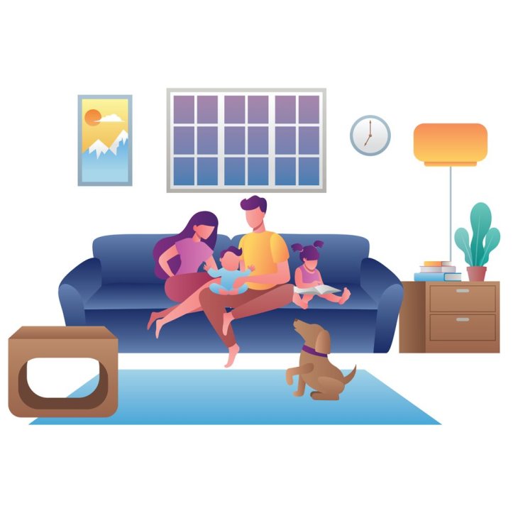 Staying at Home 2 - Illustration in 2021 | Illustration, Stay at home, Home